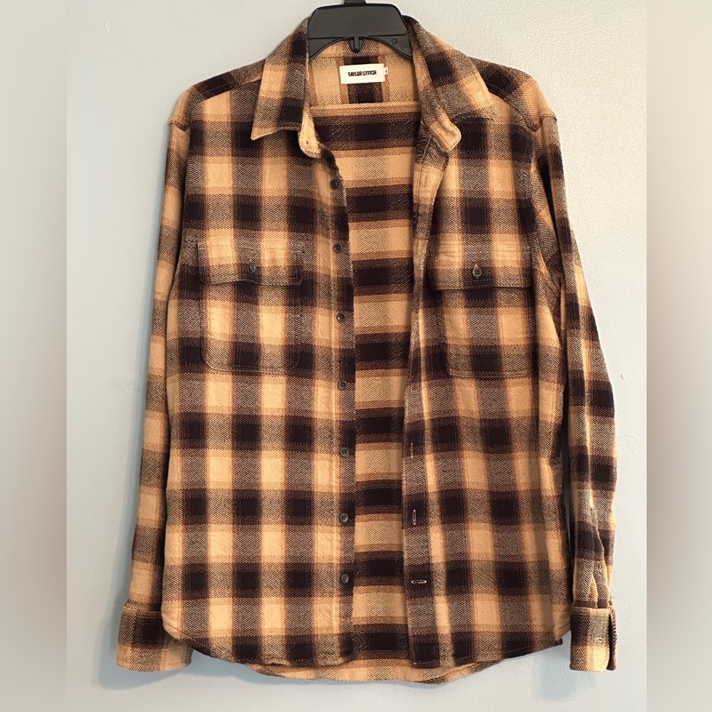 Taylor Stitch “The Ledge” Shirt in Brass Plaid